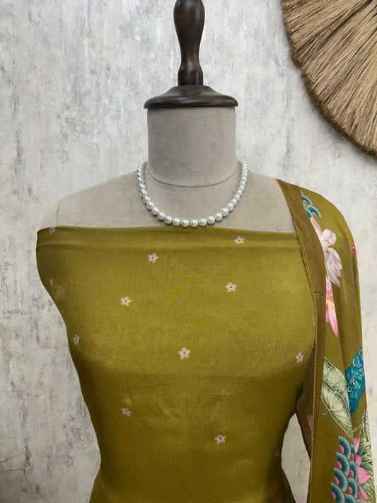 Nyra Bloom - Peacock Print Muslin